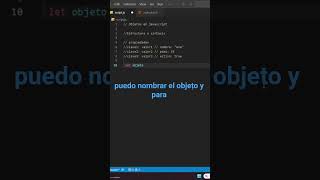 objetos en Javascript de #javascriptdesdecero #aprendejavascript #frontend #desarrolloweb