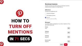 How to Turn Off Mentions on Pinterest [NEW]