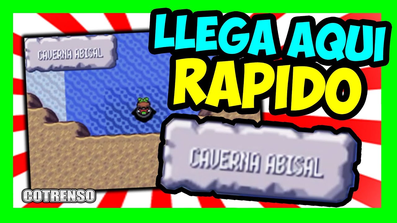 Descubre Como LLEGAR RÁPIDO a la CAVERNA ABISAL en Nintendo POKEMON ESMERALDA (FÁCIL!) YouTube Descubre Como LLEGAR RÁPIDO a la CAVERNA ABISAL en Nintendo POKEMON ESMERALDA (FÁCIL!) YouTube