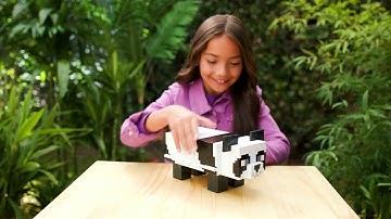 Ad: Minecraft Mob Head Minis Panda Playset