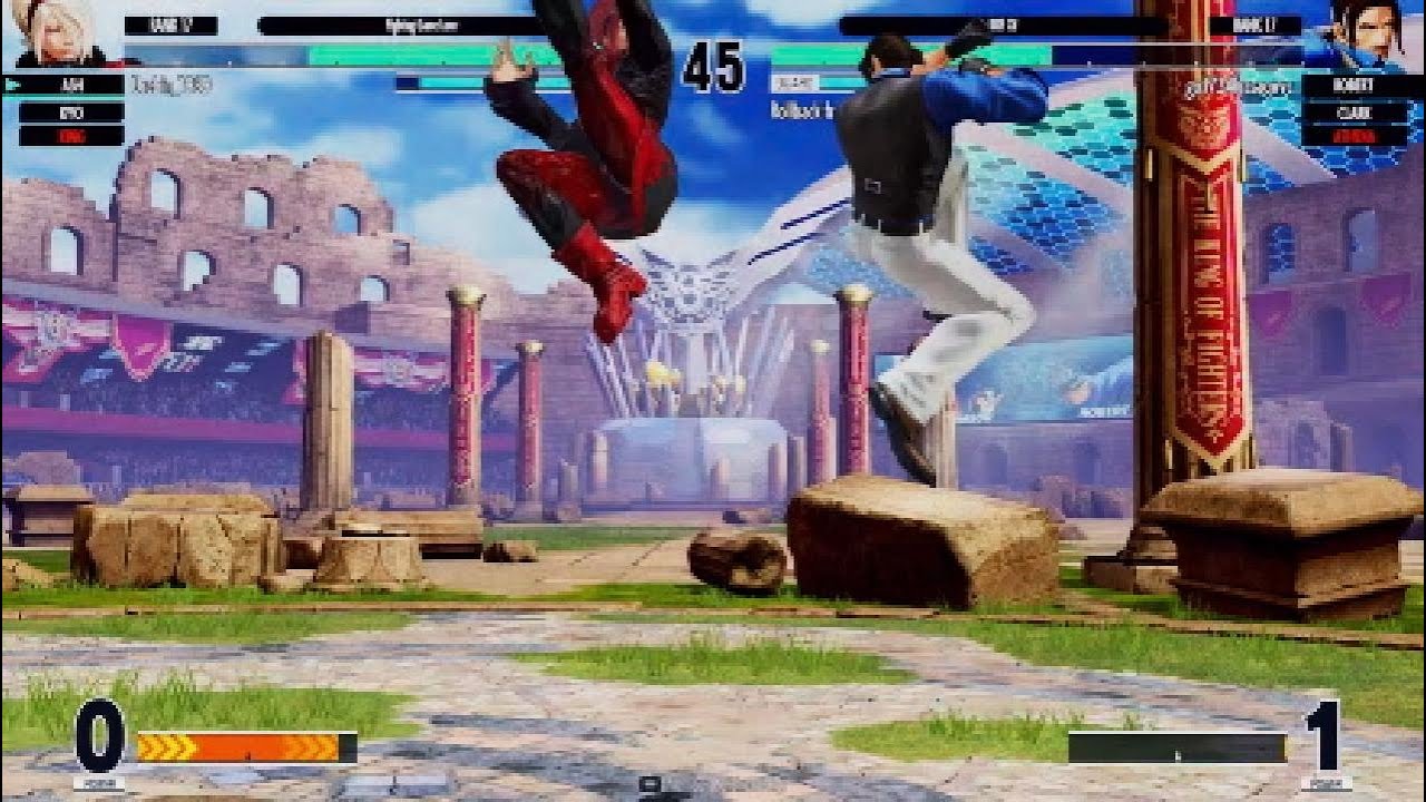 King/Ash/Kyo vs Athena/Robert/Clark : King of Fighters XV Draft Versus