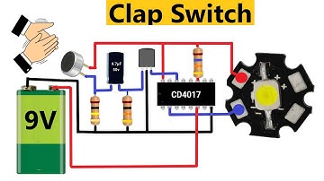 [New Very] Sensitive Clap Switch || How to make a Clap Switch || using 4017 IC ||