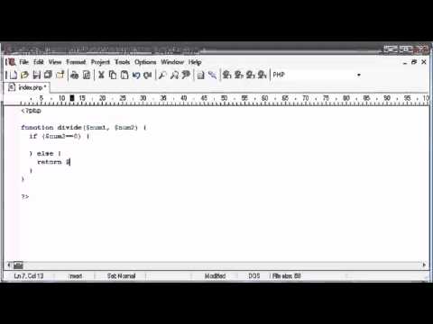 Beginner PHP Tutorial   185   Throwing an Exception
