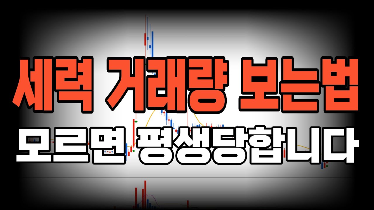 '세력 거래량 보는법' 이렇게 보면 바로 보입니다, 세력이 남긴 거래량 흔적 공개(모르면 평생당합니다)