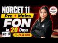 NORCET 11 2026 | NORCET 11 Pre + Mains FON Complete Class #10 | NORCET 11 Preparation | Pari Ma'am