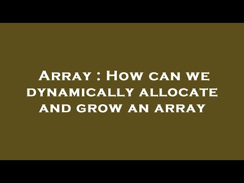 Array : How