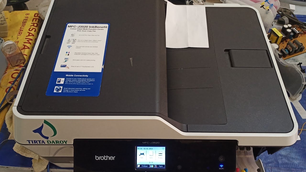 Cleaning Printer brother mfcj3520 YouTube
