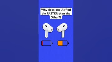 Why does one AirPod die FASTER than the Other??