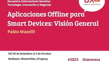 GeneXus GX23: Apps Offline para SD: primera sesión