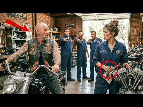 "Who Fixed My Harley?" the Hells Angel Demanded—Every Mechanic Pointed at the Woman Everyone Ignored