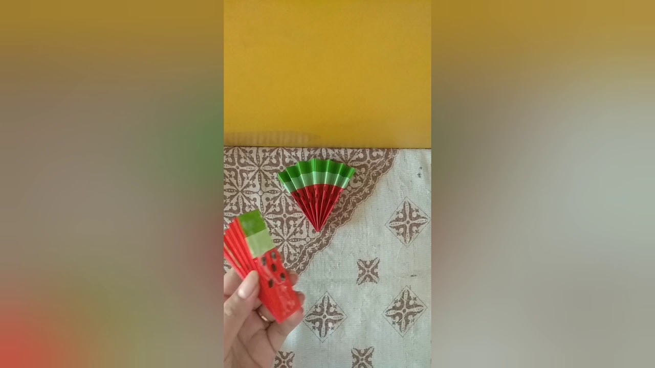 Mainan kipas dari  stik es  krim  dan kertas  origami  YouTube