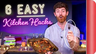 6 EASY Kitchen Hacks to make you a Quicker Cook!! | CBA 2 COOK Ep. 2 | Sorted Food