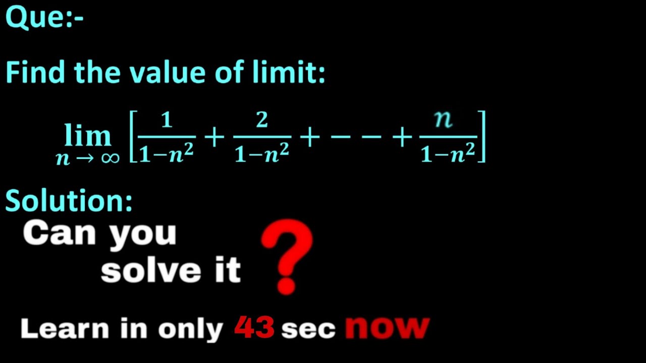 Limit solved question | limit continuity differentiability | #maths #mathematics #calculus