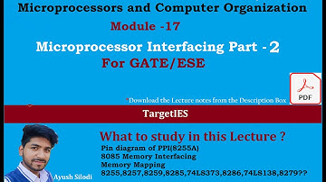 Microprocessor and Computer Organization Module-17 | Microprocessor Interfacing part-2 | Target IES