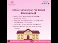 Infrastructure loan for School Development | Business Loan in Chennai