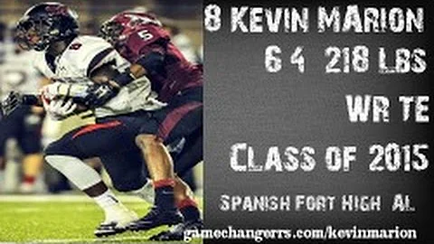 #8 Kevin Marion / WR,TE / Spanish Fort High (AL) Class of 2015