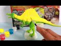 SPINOSAURUS | Dinosaur toy painting with watercolors