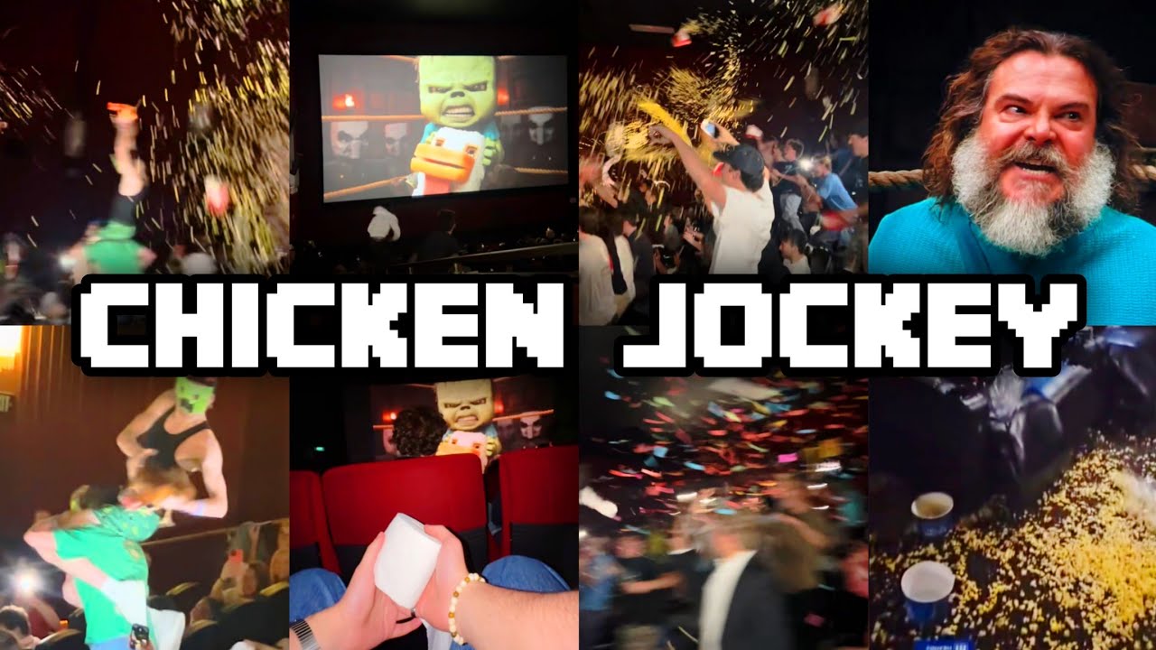 Minecraft CHICKEN JOCKEY REACTION COMPILATION - Police, Popcorn, Fireworks!