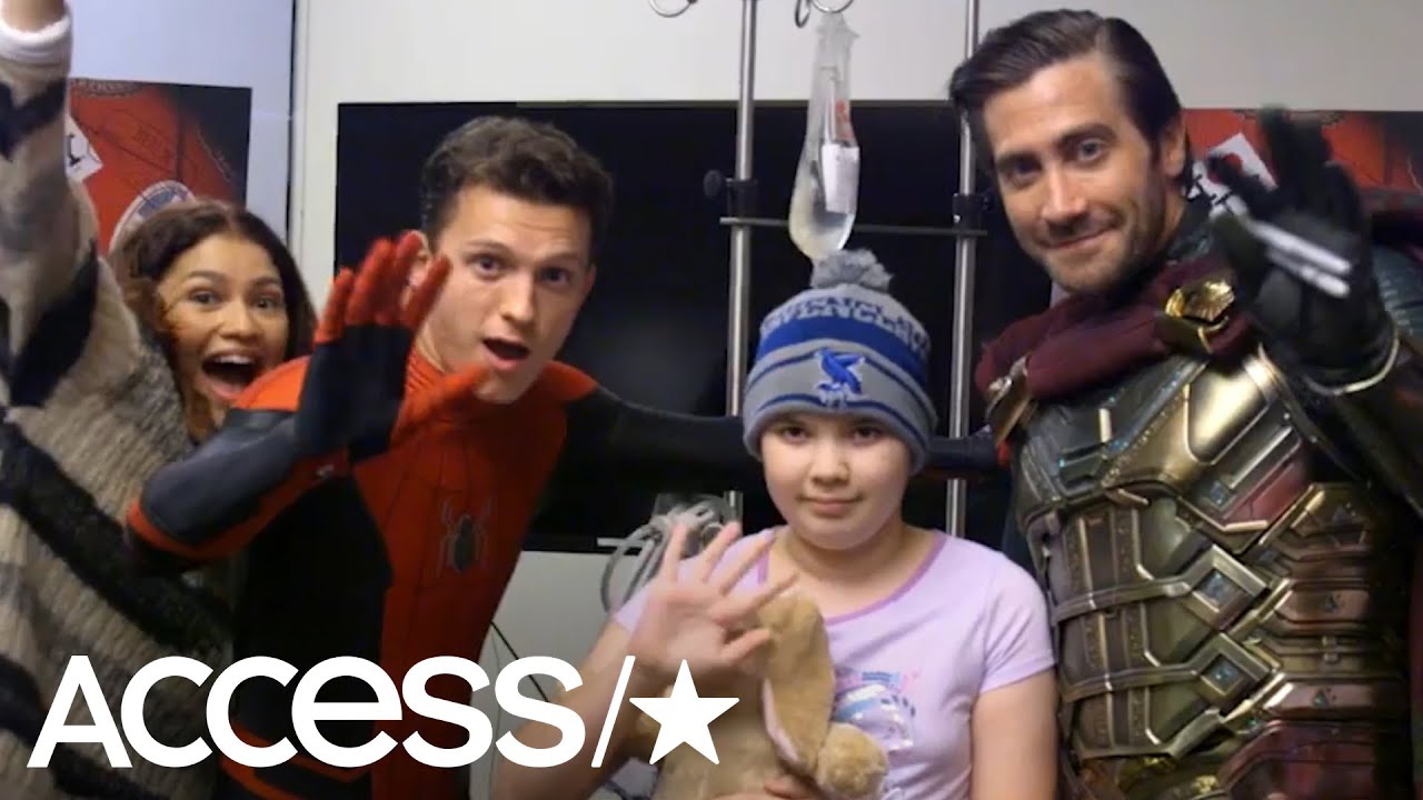 See Tom Holland, Zendaya And Jake Gyllenhaal Surprise Children's Hospital  With 'Spider-Man' Visit - YouTube