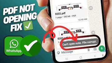 WhatsApp PDF Not Opening Problem Fix | WhatsApp PDF File Not Downloading or Opening Solution 2025