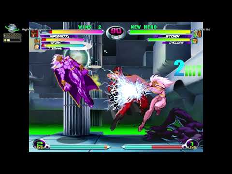 MvC2: Yuki - Storm Unique Throw Combo (j HP to HP Throw) .:6.8.25:.