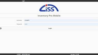 Mobile Basics for Inventory Pro OnLine (IPOL) by CISS, Ltd. screenshot 1