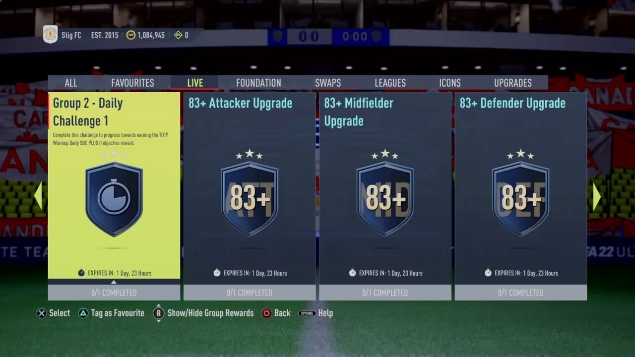 FIFA 22 Group 2 Daily Challenge 1 SBC