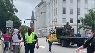 Confederate statues removed from downtown Raleigh