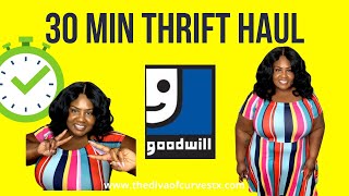 QUICK 2021 plus size thrift haul |THRIFTED PLUS SIZE FASHION|DIVA ON A BUDGET|
