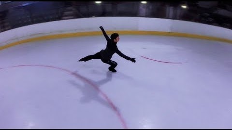 SLOW MOTION DOUBLE TOE LOOP | FIGURE SKATING | GOPRO