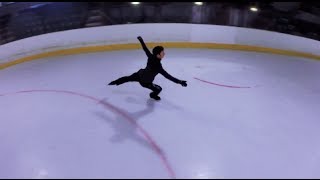 SLOW MOTION DOUBLE TOE LOOP | FIGURE SKATING | GOPRO