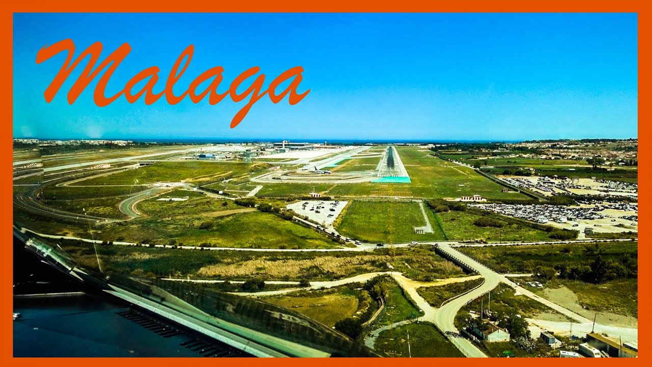 MALAGA (LEMG) - APPROACH AND LANDING - A320 Cockpit View