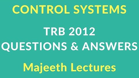 TRB 2012 Q&A : CONTROL SYSTEMS