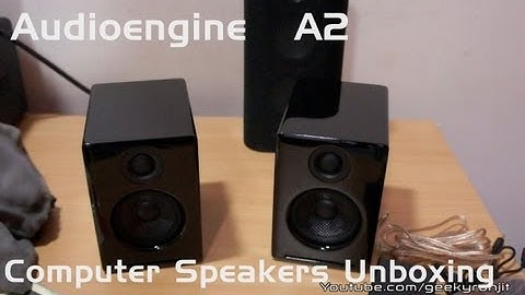Audioengine A2 computer speakers Unboxing