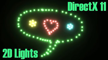 DirectX 11 Pixel Shader 2D Neon Lights (C++ and HLSL)