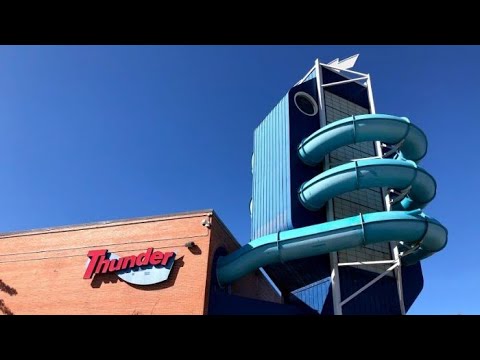 Village Square Leisure Center Thunder Run Waterslide POV, Calgary Waterpark