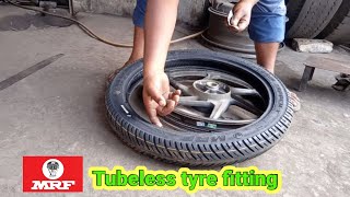 tubeless tyre fitting | tubeless tyre