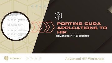 Advanced HIP Workshop | Porting CUDA programs to HIP | Case studies in porting codes
