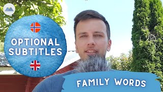 Family Words in Norwegian | Speaking Norwegian #46 (With Subtitles)