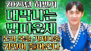 《 2023년 뱀띠운세 》 하반기 10월 11월 12월 뱀띠에게 무조건 찾아오는 변화와 기회! 대박! 53년…