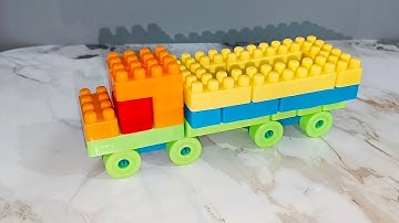 Satisfying Diy Building Blocks Dump Truck |  Building Blocks| ASMR sound#asmr #buildingblocks#truck