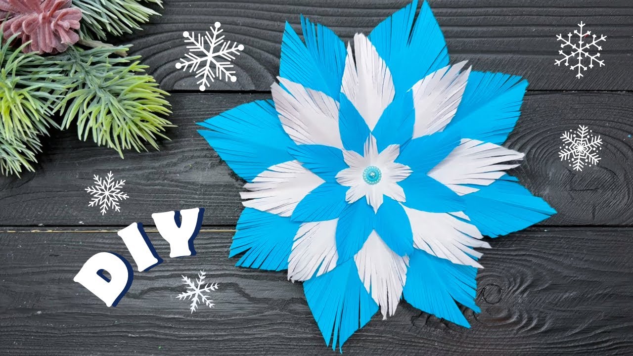 How to make Snowflakes out of paper - Paper Snowflake #44