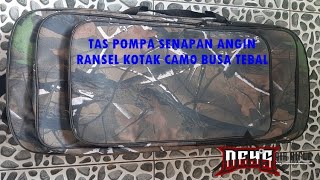 Tas Pompa Pcp Senapan Angin Kotak Camo Busa Tebal