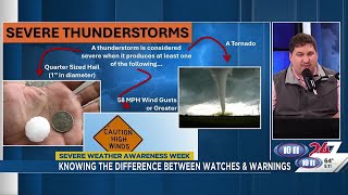 Knowing the difference between watches and warnings in severe weather