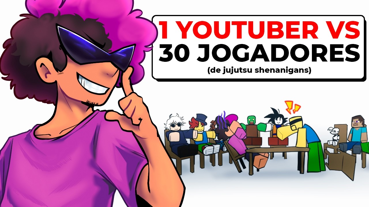 LEGITI vs. 30 JOGADORES DE JUJUTSU SHENANIGANS DO ROBLOX