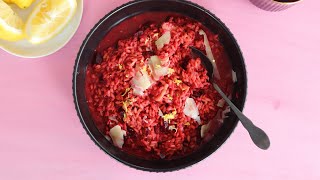 Earthy Roasted Beet Risotto Recipe Resimi