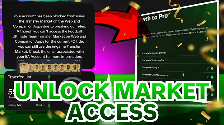 FC 26 How to UNLOCK the TRANSFER MARKET