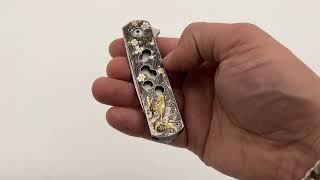 Ray Laconico Stubby EZC Flipper - Panja Pojiew Engraved Handle Knife From Recon 1