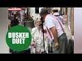 Pensioner Performs Duet Of Wonderful World With Busker Pensioner Performs Duet Of Wonderful World With Busker