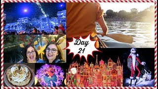 CANOEING & HOLIDAY RIDES!   SNOW ON MAINSTREET ~ Disneyland Vlog #53 - Vlogmas 2017